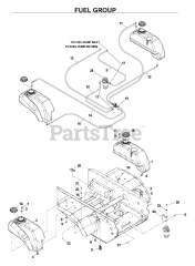 Husqvarna BZ 6127 D (968999218) - Husqvarna 61" Zero-Turn Mower (2003-06) FUEL TANK