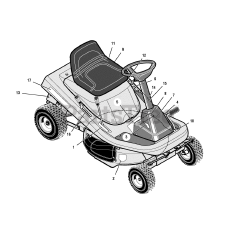 Masport 552549 (309006x190A) - Masport 30" Rear-Engine Riding Mower (2006)