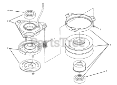 Toro 72062 (264-6) - Toro Yard Tractor (SN: 059000001 - 059000227) (1995) Clutch 92-6885