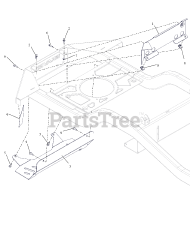 Gravely 991160 (ZT HD 44) - Gravely 44" Zero-Turn Mower, Kawasaki FR (SN: 025000 - 034999) Heat Shield