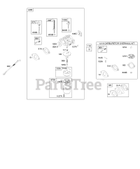 Briggs & Stratton 20E337-0110-E1 - Briggs & Stratton Horizontal Engine Carburetor, Kit - Carburetor Overhaul