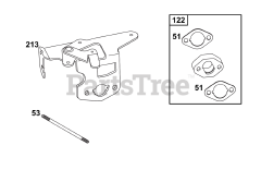 Briggs & Stratton 117432-0624-B1 - Briggs & Stratton Horizontal Engine Carburetor Group