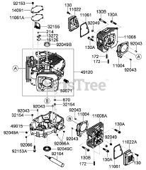 Toro 23208 G (STX-26) - Toro Stump Grinder (SN: 316000001 - 316999999) (2016) Cylinder and Crankcase Assembly