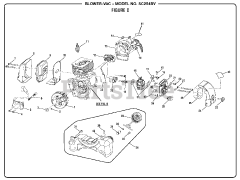 Scotts SC 254 BV (090077023) - Scotts Blower, 20 Volt Figure C