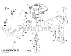 Husqvarna YTH 23K48 (960450036-00) - Husqvarna 48" Yard Tractor (2011-08) ENGINE