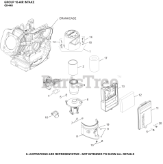Kohler CH440-0026 - Kohler Command PRO Engine, Basic Version, 14hp, 10.5kW 10 Air Intake
