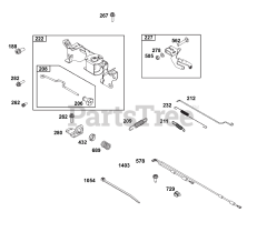 Briggs & Stratton 359447-0118-E1 - Briggs & Stratton Horizontal Engine Controls Group