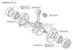 Husqvarna 325 EX - Husqvarna Handheld Edger, E-TECH 2 (2001-01) Crankshaft