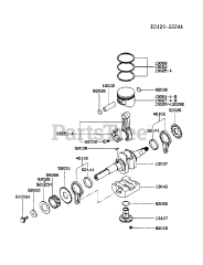 Kawasaki FE290D-CS02 - Kawasaki Engine PISTON/CRANKSHAFT