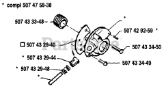 Husqvarna 33 - Husqvarna Chainsaw (1986-12) Oil Pump