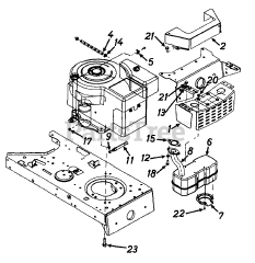 Yard-Man 1363694H701 - Yard-Man Lawn Tractor (1996) Muffler Assembly