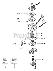 Weed Eater XT 65 - Weed Eater String Trimmer Carburetor Assembly Kit