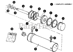 Snapper 1855 (80828) - Snapper Garden Tractor, 18hp Hydraulic Cylinder, Mid-Mount - Type B - Victor