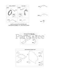 Briggs & Stratton 19E412-1102-E1 - Briggs & Stratton Horizontal Engine Alternators, Engine/Valve Gasket Sets