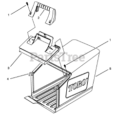 Toro 20908 BC - Toro 48cm Rear Bagging Walk-Behind Mower (SN: 049000001 - 049999999) (1994) Grass Bag Assembly