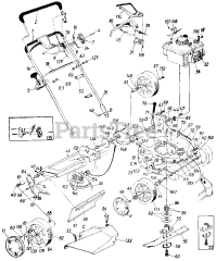 White Outdoor 129-826R190 - White Outdoor Lawn Boss 21" Walk-Behind Mower (1989)
