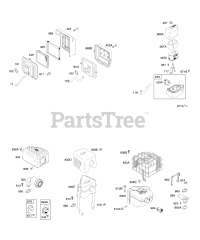 Briggs & Stratton 120302-0432-E8 - Briggs & Stratton Horizontal Engine Air Cleaner, Exhaust System