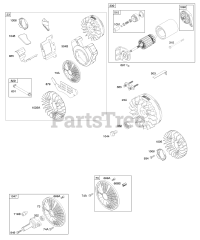 Briggs & Stratton 384445-0112-E2 - Briggs & Stratton Horizontal Engine Flywheel, Electric Starter
