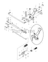 RedMax CZT 72 x (967943501-00) - RedMax 72" Zero-Turn Riding Mower (2018-07) MOWER LIFT LEVER