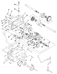 Toro 01-08K801 (C-81) - Toro Garden Tractor (1980) Mechanical Transmission-8 Speed