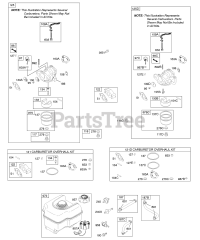 Briggs & Stratton 123352-0049-E2 - Briggs & Stratton Horizontal Engine Carburetor, Fuel Supply