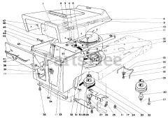 Toro 57111 - Toro 32" Lawn Tractor (SN: 001000001 - 001999999) (1971)