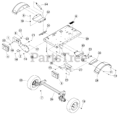 Bear Cat CH 4400 - Bear Cat 4" Chipper, 400cc Subaru (SN: 5VJAA0017DW000001 - 5VJAA0115HW005384) Frame (CE COMPLIANT)