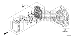 Honda BF250 A XXCA (BBJJ) - Honda Marine Engine, Made in Japan (SN: BBJJ-8000001 - BBJJ-9999999) FUSE BOX + RELAY