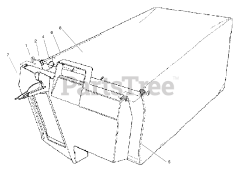 Exmark M216KASPC - Exmark 21" Metro Self-Propelled Walk-Behind Mower, 6hp Kawasaki (SN: 440000 - 509999) (2004) Grass Bag Assembly No. 100-2886