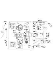 Briggs & Stratton 44N677-0053-B1 - Briggs & Stratton Vertical Engine Carburetor and Fuel Supply Group