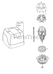 Briggs & Stratton 748001-0333-01 - Briggs & Stratton Electric Motor Motor and Housing