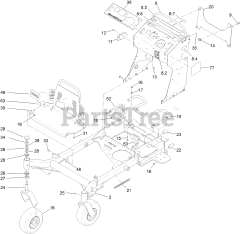 Toro 74519 - Toro 52" GrandStand Stand-On Mower (SN: 400000000