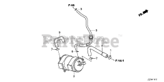 Honda EM4000SX AT1 (EBRC) - Honda Generator, Made in China (SN: EBRC-1000001 - EBRC-1499999) CANISTER (2)