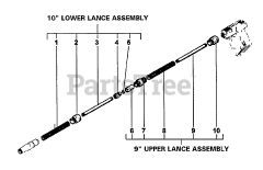 Echo HPP-1890 - Echo Pressure Washer (Original Version) (1991) Lance Assy