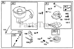 Briggs & Stratton 233451-2530-01 - Briggs & Stratton Horizontal Engine Carburetor Assy