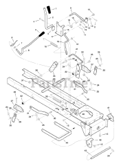 Murray 42537A - Murray 42" Lawn Tractor (1998) Mower Housing Suspension
