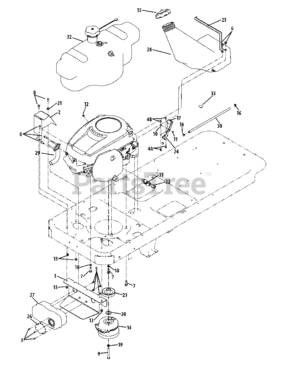 TroyBilt 17BE2ACG011 TroyBilt Colt XP ZeroTurn Mower (2009) Engine