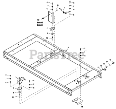 Generac ST02516JNSN - Generac 25kW Home Standby Generator (SN: 4957525 - 4957525) (2008) Mounting Base 1.6L (0G3531)