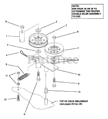 Snapper Z 1402K (7080184) - Snapper Zero-Turn Mower, 14hp Double Idler Assembly (Part 1)
