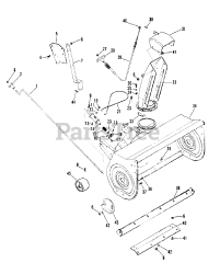 Gravely 835033 - Gravely 36" Snow Blower for GEM Tractor (SN: 000101 & Above)