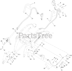 Toro 22328 HD (TX 1000) - Toro Dingo Wide Track Compact Utility Loader (SN: 414000000 - 999999999) Loader Hydraulic Assembly