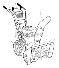 Murray 6291500x61 (1695366) - Murray Ultra 29" Snow Thrower (2007) Decals