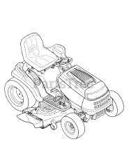 White Outdoor SLT-5400 (13AP62TK090) - White Outdoor 54" Lawn Tractor (2008)