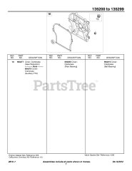 Briggs & Stratton 135232-1038-E1 - Briggs & Stratton Horizontal Engine Crankcase Cover/Sump