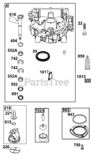 Briggs & Stratton 40T877-0016-B5 - Briggs & Stratton Vertical Engine Sump Group