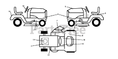Jonsered LT 2217 A (960410113-05) - Jonsered Lawn Tractor (2012-08) DECALS