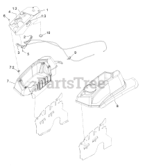 Exmark LZS801KA524 - Exmark 52" Lazer Z S-Series Zero-Turn Mower, Kawasaki FX801V (SN: 313000000 - 313999999) (2013) Control Assembly