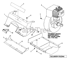 Snapper 3200 (85813) - Snapper 20" Snow Thrower, 3hp Engines, Covers (Tecumseh Engine)