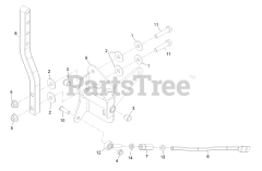 Exmark PNS720KC523 - Exmark 52" Pioneer S-Series Zero-Turn Mower, Kohler ZT720 (SN: 314000000 - 314999999) (2014) Motion Control Assembly - RH