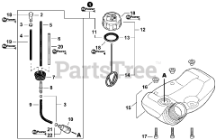 Echo SRM-225 - Echo String Trimmer (SN: S89413001001 - S89413999999) Fuel System S/N: S89413002131 - S89413999999